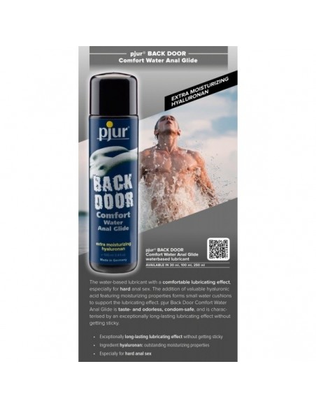 Żel intymny Pjur Backdoor Comfort Glide 100 ml Waterbased With Hyaluronan - Lubrykanty na bazie wody - 2