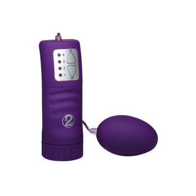 Wibrujące jajko Vibro Bullet Purple – 4 poziomy wibracji, długość 5,5 cm, średnica 3,5 cm - 1