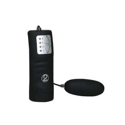 Wibrujące jajko Velvet Bullet Black z 4-stopniową regulacją wibracji, długość 6 cm, średnica 2,5 cm - 1