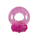 Pierścień penisa Vibro-Cock Ring »One Time« z wibrującym jajkiem i wypustkami stymulującymi łechtaczkę – średnica 2,5 cm - 1