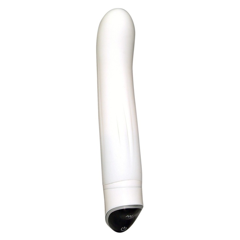 Wibrator Sweet Smile Easy White z zakrzywioną główką do punktu G, 7 trybów, 22 cm - 1