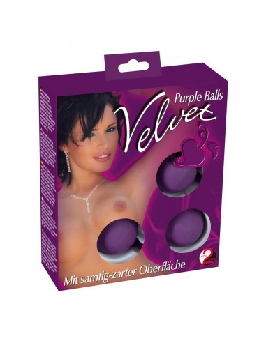 Kulki Gejszy Velvet Purple Balls - Kulki Gejszy Podwójne i Pojedyncze - 2