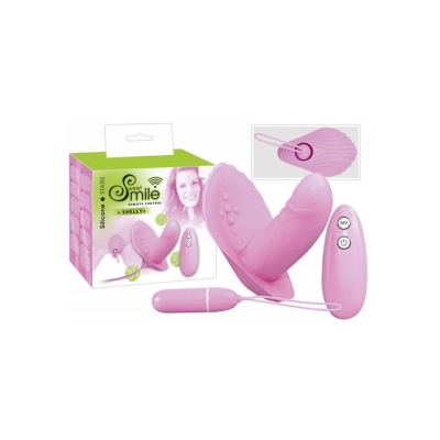 Wibrator do majtek Shelly RC z pilotem, 7 trybów wibracji, muszla 6 × 10 cm - 1