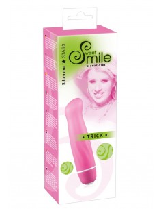 Uroczy Mini wibrator Smile Trick Vibe Różowy - Wibratory Mini - 1 2