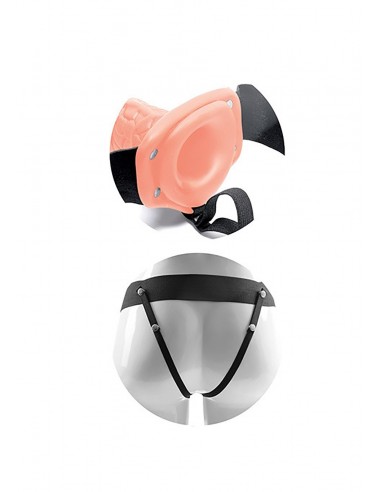 Strapon Fallo Strap On Cavo Real Rapture 8 Flesh With Balls - Strap-ony, dilda na pasku bez wibracji - 4