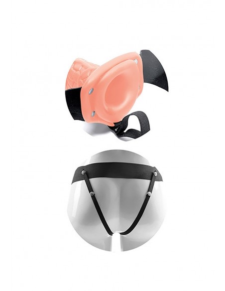 Strapon Fallo Strap On Cavo Real Rapture 8 Flesh With Balls - Strap-ony, dilda na pasku bez wibracji - 4