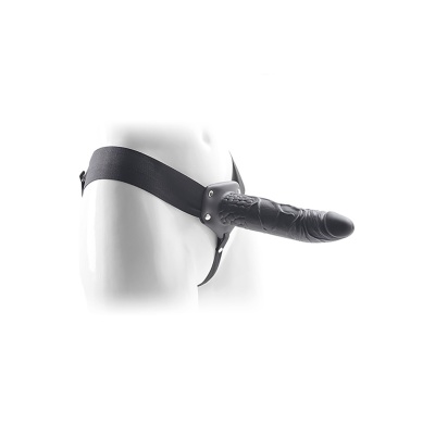Proteza Strap-On Cavo Real Rapture 8 Black 20 cm z pustym wnętrzem - 1