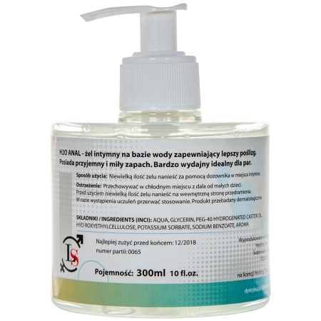 Lubrykant H2O Anal Gel 300 ml - 2
