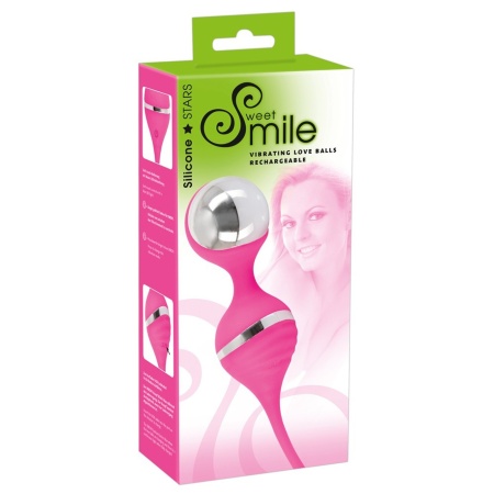 Wibrujące kule miłosne Vibrating Love Bal – 10 trybów wibracji, długość 18 cm, średnica kuli 3,7 cm - 1