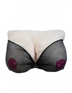 Śmieszny pluszak Poduszka piersi- biustonosz siatka - Urodziny, 18-stka - 1 2