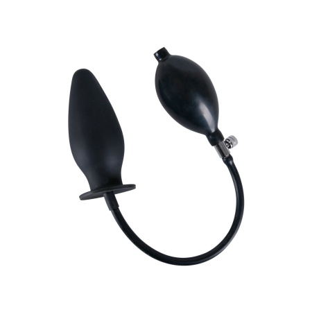 Korek analny pompowany ORION z pompką kulową i zaworem zwalniającym, czarny – 11,5 cm, średnica początkowa 2–4,5 cm, maks. do 9 - 1