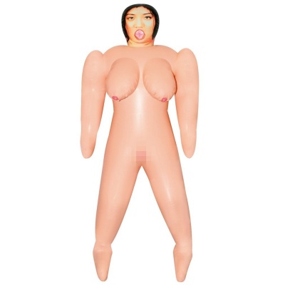 Lalka miłości Fatima Fong — nadmuchiwana, 3 kanały stymulacji, 154 cm - 1 2
