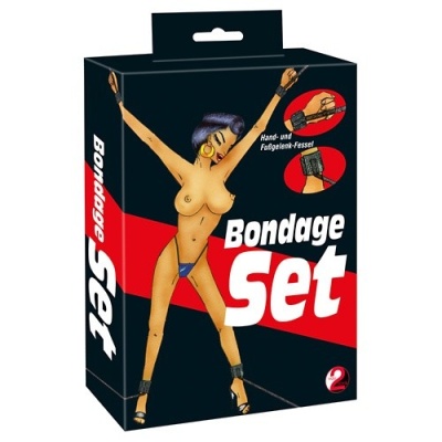 Zestaw do krępowania Bondage Set – 4 miękkie mankiety z regulacją rzepową, paski 115 cm - 1