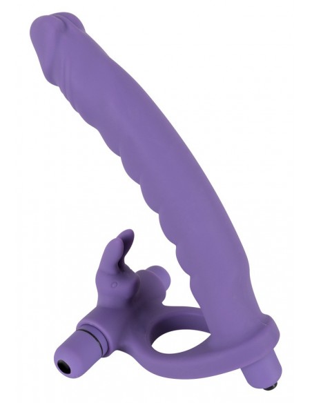 Strapon Z Wibracją Los Analos Double De - Strap-ony, dilda na pasku z wibracją - 2