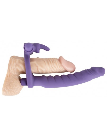 Strapon Z Wibracją Los Analos Double De - Strap-ony, dilda na pasku z wibracją - 4