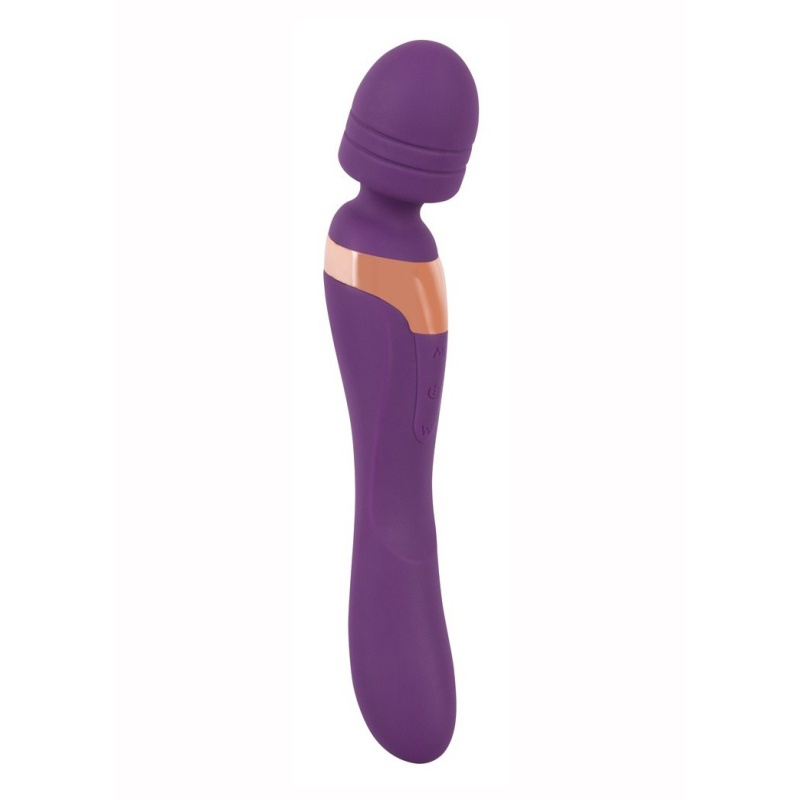 Javida Double Massager – masażer i wibrator 2w1 z ruchomą głowicą kulową i elastyczną szyjką, 21,8 cm - 4