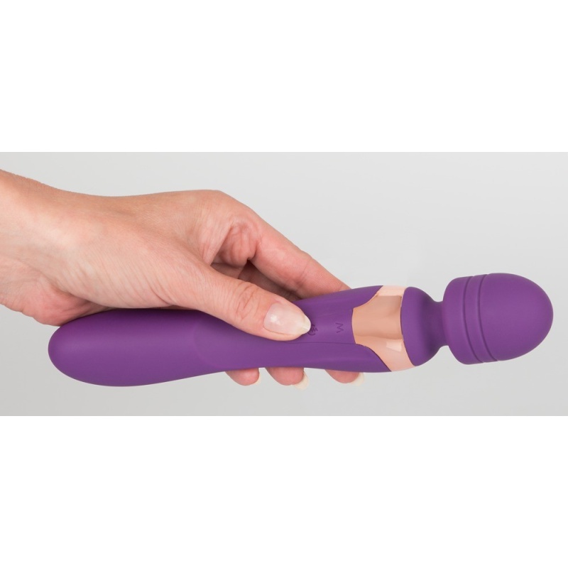 Javida Double Massager – masażer i wibrator 2w1 z ruchomą głowicą kulową i elastyczną szyjką, 21,8 cm - 7