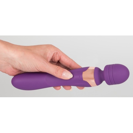 Javida Double Massager – masażer i wibrator 2w1 z ruchomą głowicą kulową i elastyczną szyjką, 21,8 cm - 7