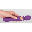 Javida Double Massager – masażer i wibrator 2w1 z ruchomą głowicą kulową i elastyczną szyjką, 21,8 cm - 7