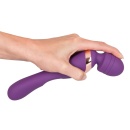 Javida Double Massager – masażer i wibrator 2w1 z ruchomą głowicą kulową i elastyczną szyjką, 21,8 cm - 1