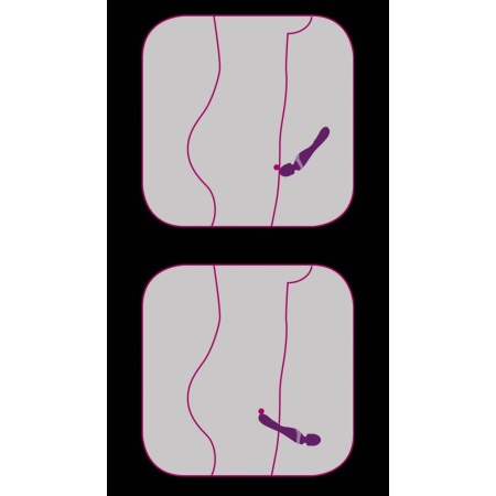 Javida Double Massager – masażer i wibrator 2w1 z ruchomą głowicą kulową i elastyczną szyjką, 21,8 cm - 9