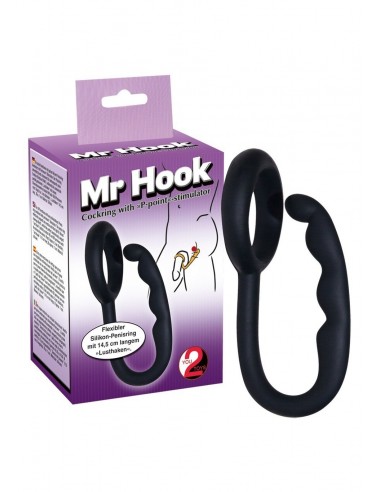 Buttplug Mr.Hook Cockring Sw - Korki analne pozostałe - 1