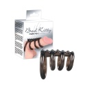 Bad Kitty Ring Quartett – zestaw 4 pierścieni na penisa z ząbkowanym prętem stymulacyjnym, średnice 2,3 cm i 4,3 cm, długość 6,5 - 2