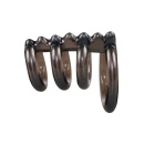 Bad Kitty Ring Quartett – zestaw 4 pierścieni na penisa z ząbkowanym prętem stymulacyjnym, średnice 2,3 cm i 4,3 cm, długość 6,5 - 1