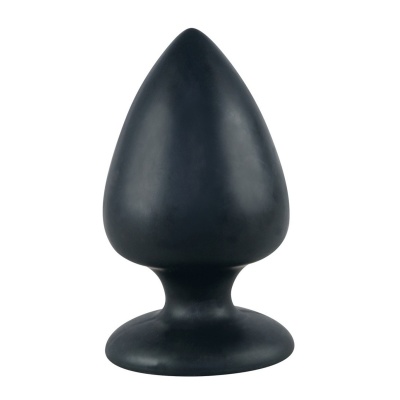 Wtyczka analna Butt Plug Large z przyssawką, silikon, 14 cm, Ø 3–7,5 cm - 1 2