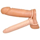 Dildo analne Anal Special z pętlą na penisa i pierścieniem na jądra, TPR, 16 cm - 3