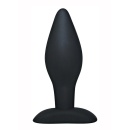 Korek analny Black Velvets Large – silikon, stożkowa końcówka, szeroka podstawa, 12 cm - 1