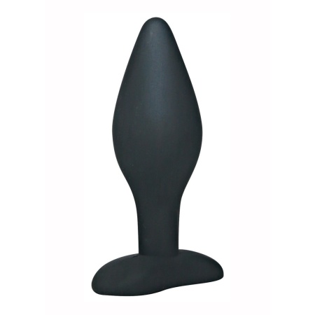 Korek analny Black Velvets Large – silikon, stożkowa końcówka, szeroka podstawa, 12 cm - 3
