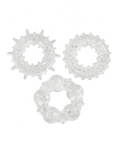 Zestaw pierścieni erekcyjnych Stardust Rings 3 szt. - Pierścienie erekcyjne niewibrujące - 1