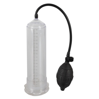 Pompka penisowa Starters Power Pump — mankiet TPE, zawór bezpieczeństwa, skala pomiarowa, cylinder 22 cm, Ø 5,6 cm - 1