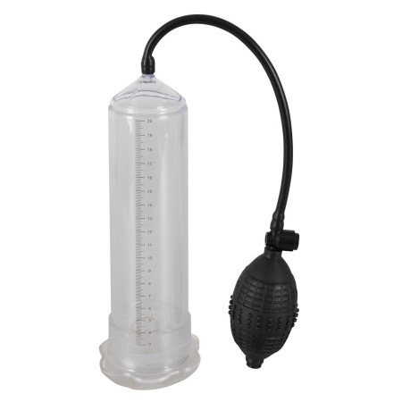 Pompka penisowa Starters Power Pump — mankiet TPE, zawór bezpieczeństwa, skala pomiarowa, cylinder 22 cm, Ø 5,6 cm - 1