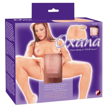 Oxana Pussy and Ass – Masturbator TPR z Kanałem 13 cm, Podwójnym Otworem i Wymiarami 25 × 21 × 9 cm - 2