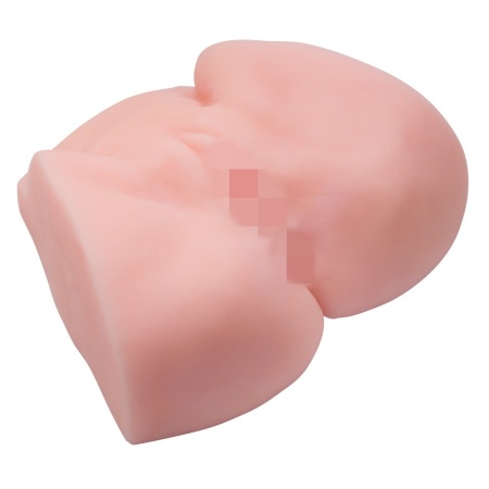 Oxana Pussy and Ass – Masturbator TPR z Kanałem 13 cm, Podwójnym Otworem i Wymiarami 25 × 21 × 9 cm - 3