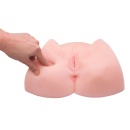 Oxana Pussy and Ass – Masturbator TPR z Kanałem 13 cm, Podwójnym Otworem i Wymiarami 25 × 21 × 9 cm - 5