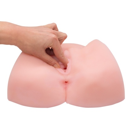 Oxana Pussy and Ass – Masturbator TPR z Kanałem 13 cm, Podwójnym Otworem i Wymiarami 25 × 21 × 9 cm - 6