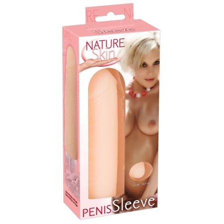 Nakładka na penisa Orion Nature Skin Sleeve wydłużająca o 3 cm, TPR, 15,5 cm - 2