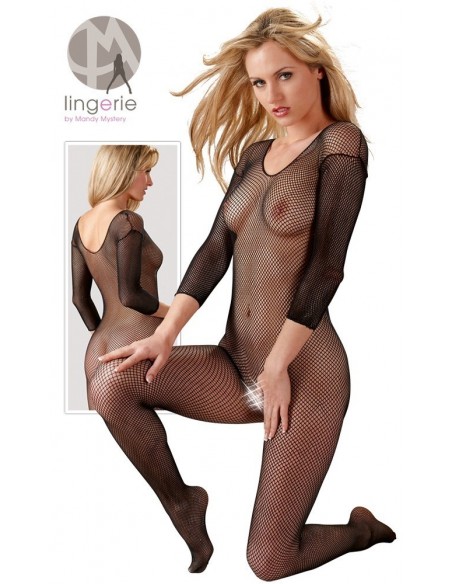 Bodystocking Net Catsuit Black S-L - Bodystocking - 6