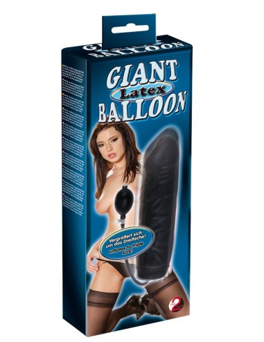 Dildo Black Giant Latex - Dilda realistyczne - 2