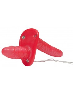 Strapon Bk Vibr.Strap-On Duo - Strap-ony, dilda na pasku z wibracją - 1