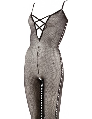 Bodystocking Net Catsuit Black Size S/M - Bodystocking - 4
