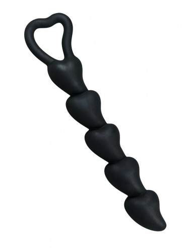 Kulki analne Black Velvets Hearts - Kulki analne, koraliki analne - 1