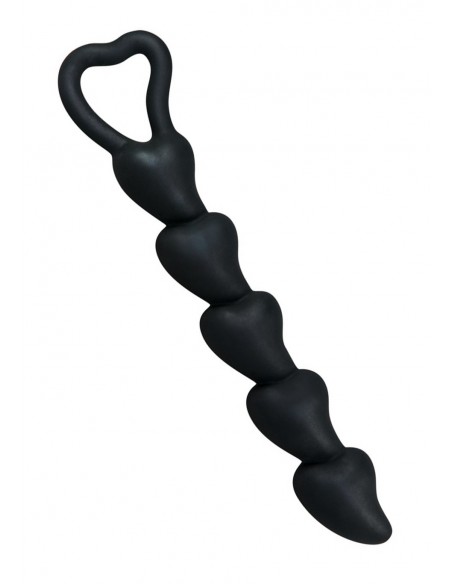 Kulki analne Black Velvets Hearts - Kulki analne, koraliki analne - 1