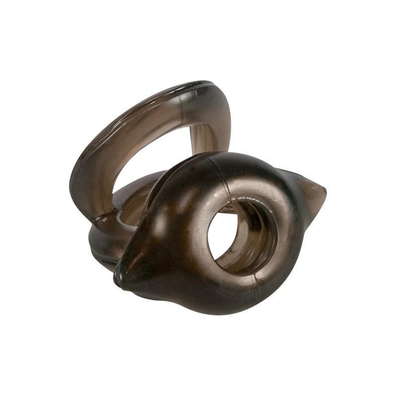 Pierścienie erekcyjne TPR Ring — potrójny zestaw z rowkami stymulującymi, średnice 3,2 / 2,7 / 1,8 cm - 1