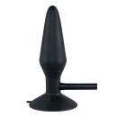 Pompowany Korek Analny True Black – Silikonowy, z Nóżką Ssącą, 15 cm - 3