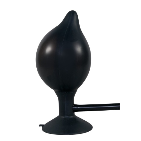Pompowany Korek Analny True Black – Silikonowy, z Nóżką Ssącą, 15 cm - 4