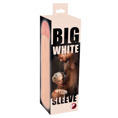 Penis Sleeve Skin – nakładka rozszerzająca i zagęszczająca na penisa, TPE, 22 cm, Ø 4,2–4,8 cm - 1 2